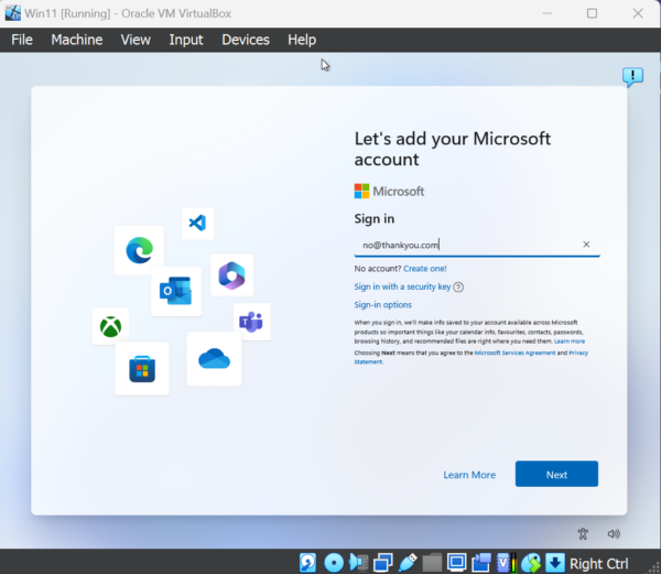 by pass Windows 11 online account checking